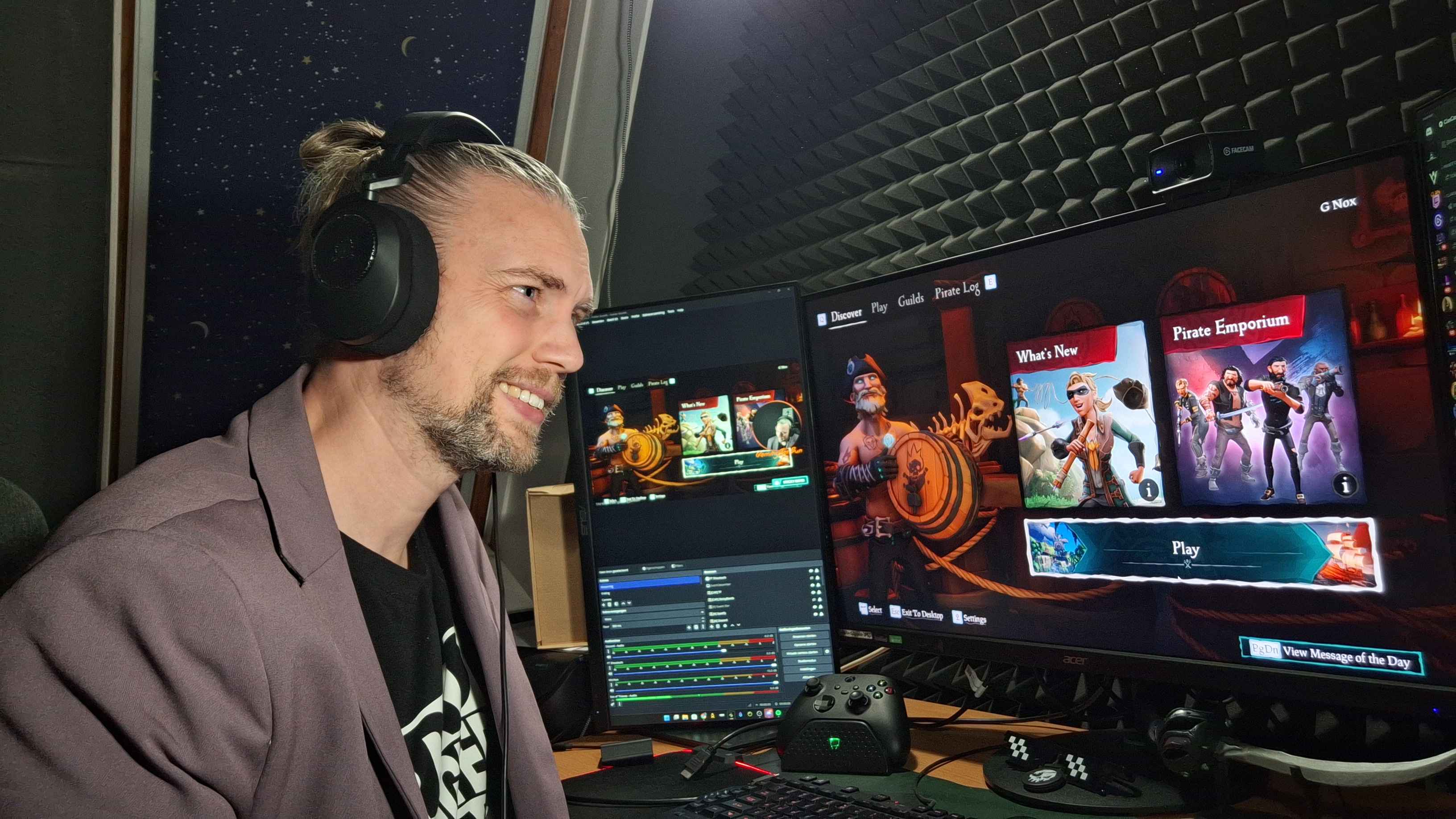 JanBun at his gaming setup