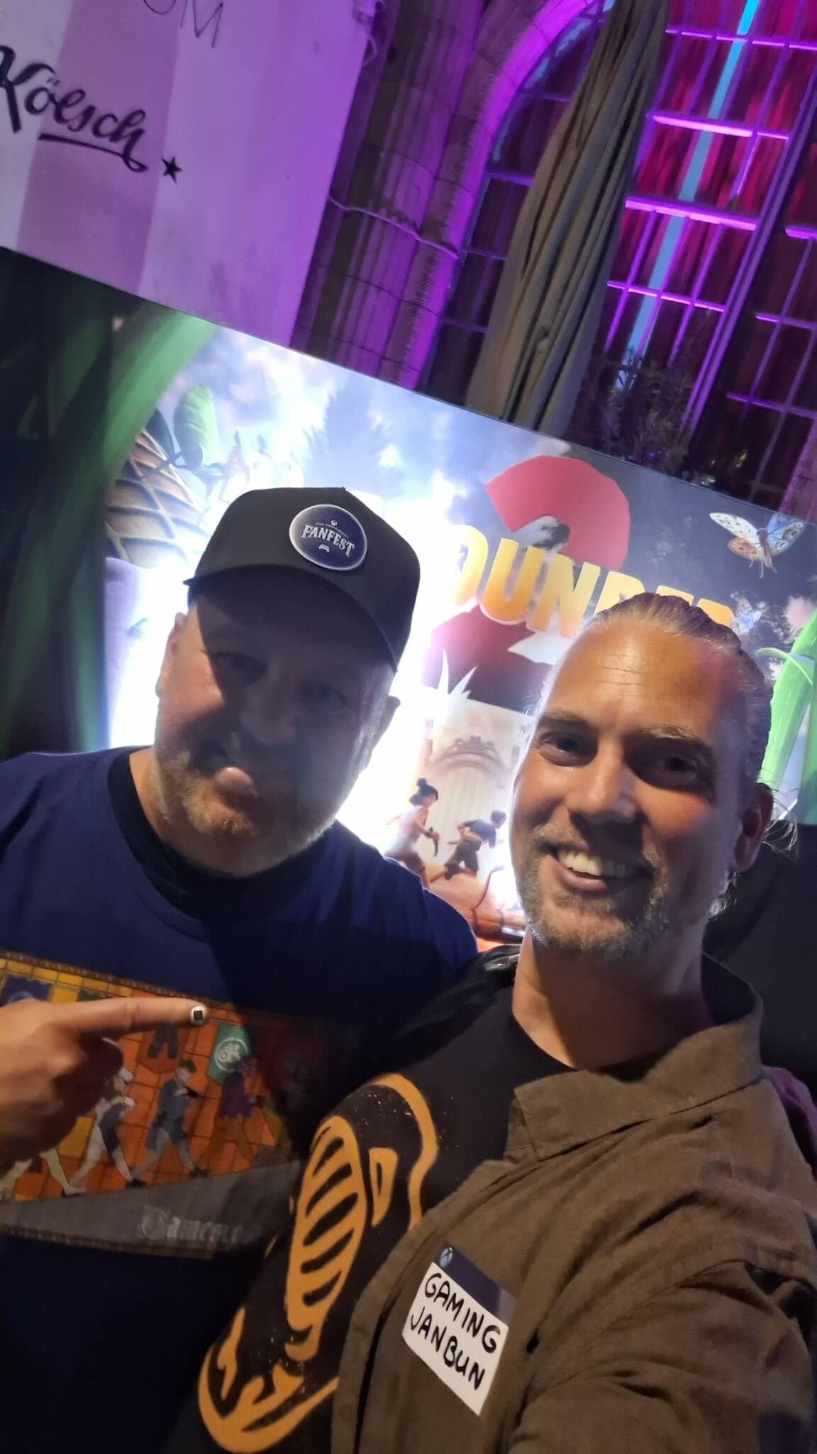 JanBun with another community streamer at FanFest